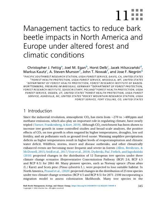Management tactics to reduce bark beetle impacts in North America and Europe under altered forest and climatic conditions_ISBN0128221457CH64_00012022.jpg